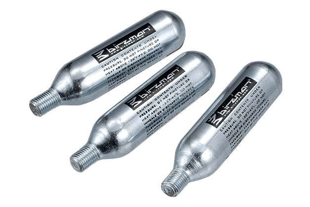 Birzman 16g CO2 Cartridges, a 3-piece pack designed for quick and efficient tire inflation.

