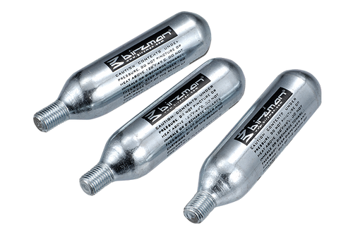Birzman 16g CO2 Cartridges, a 3-piece pack designed for quick and efficient tire inflation.

