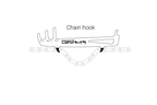 The Birzman chain tool being used to measure chain wear, demonstrating its accurate and simple functionality.

