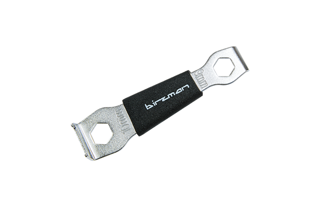 Chainring Nut Wrench with 9mm and 10mm hex wrenches for bike repair.

