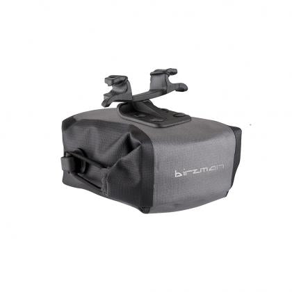 Birzman Elements II Saddle Bag (0.4L) with IPX5 waterproof fabric and quick assembly brackets.

