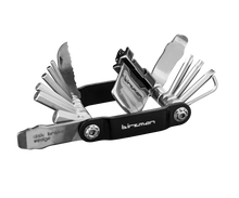 Birzman Feexman E-Version 20, an all-in-one multi-tool for bike packing and roadside repairs.

