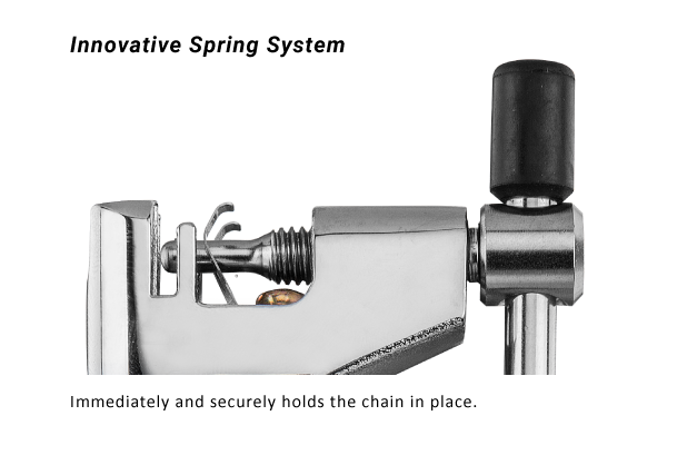 The Birzman Light-Er, a bike chain tool that automatically binds with chains of different speeds.

