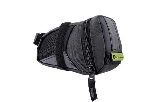 Birzman Roadster II Saddle Bag (0.4L) with a narrow 4cm body to prevent thigh rub.

