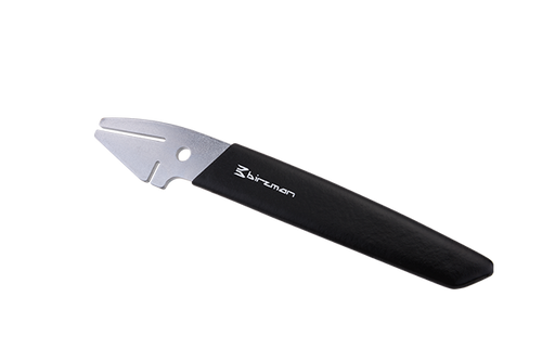 Birzman Rotor Truing Fork, a bike tool with two laser-cut slots for different leverage ratios.

