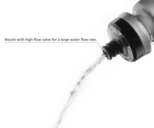 A close-up of the Birzman Water Bottle II, showing its semi-transparent material and 550ml volume.

