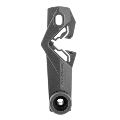 A product photo of the Birzman BottleCleat, a compact, cageless hydration solution that preserves the silhouette of the bike frame.

