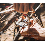 High-technology Birzman M-Torque 10 multitool, essential for preventing damage to bike parts.

