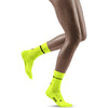 CEP Neon Mid-Cut Socks Size-IV (Neon Yellow)