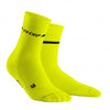CEP Neon Mid-Cut Socks Size-IV (Neon Yellow)