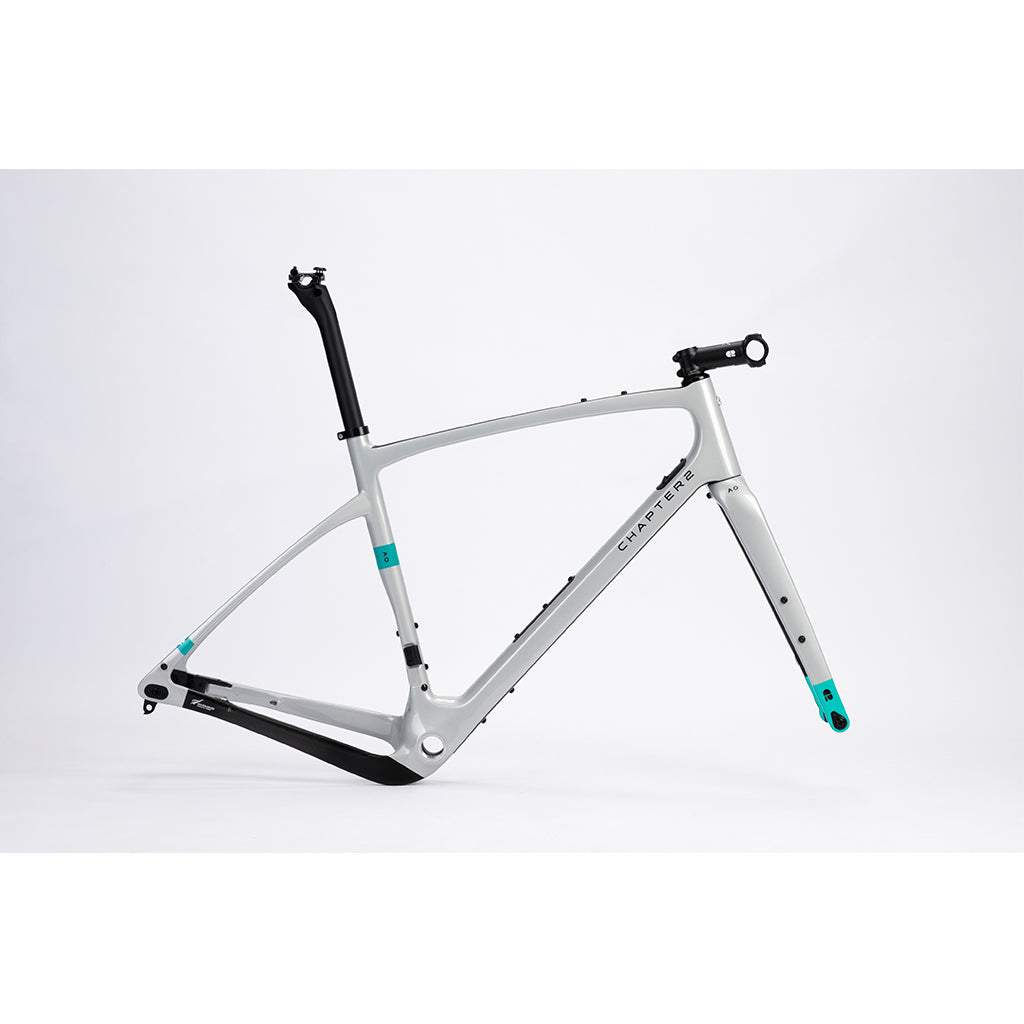 Shop Chapter2 AO Gravel Disc Brake Frameset(Silver Matt-HIRAWA)  Online in India  | United By Cycling