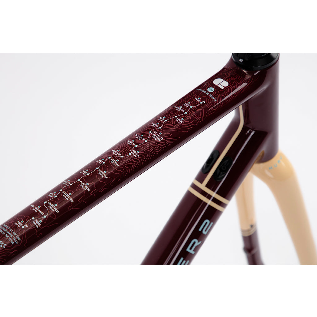 Shop Chapter2 HURU Climbing Disc Brake Frameset(Maroon 1928)  Online in India  | United By Cycling