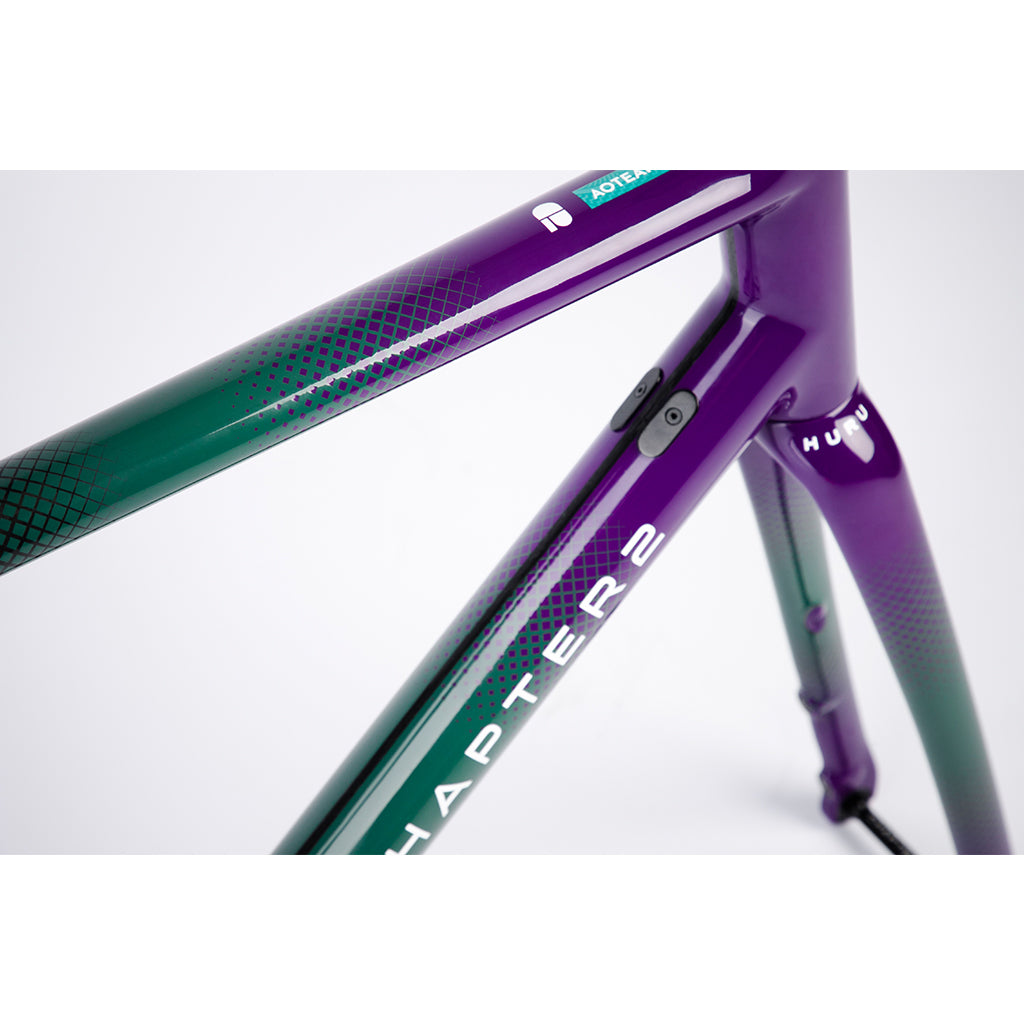 Chapter2 HURU Climbing Disc Brake Frameset(Green Purple-Rakiura)