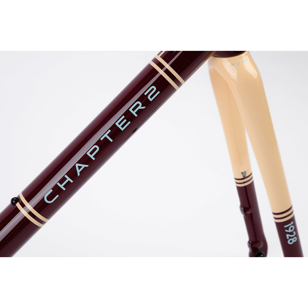 Shop Chapter2 HURU Climbing Disc Brake Frameset(Maroon 1928)  Online in India  | United By Cycling