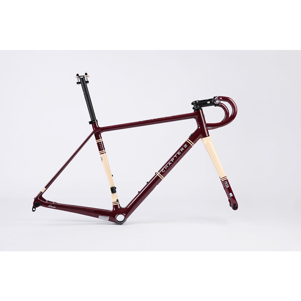 Chapter2 HURU Climbing Disc Brake Frameset(Maroon 1928) – United