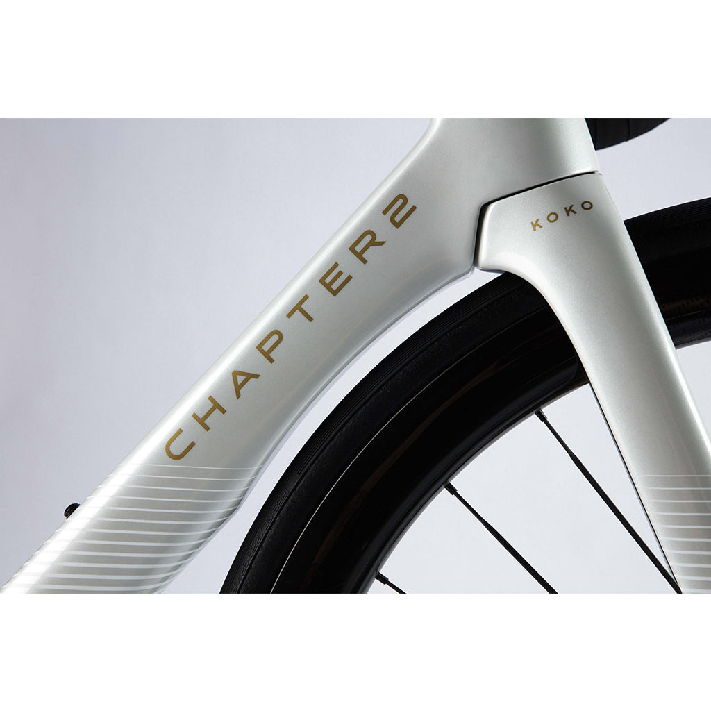 Shop Chapter2 KOKO Aero Road Disc Brake Frameset-(White/Grey-Tauriparipa)  Online in India  | United By Cycling