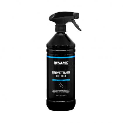 Dynamic Bio Drivetrain Detox (1 Ltr) bottle, a powerful, biodegradable cleaner for deep cleaning bicycle drivetrains.