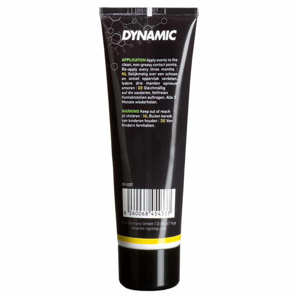 Image of an 80gm container of Dynamic Carbon Assembly Paste, an essential for any cyclist seeking maximum protection and optimal performance for their carbon bike.