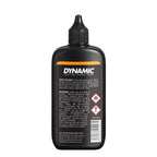 lose-up of Dynamic Dry Lube Premium (100ml), highlighting its advanced formula for reducing friction and keeping bike chains clean.


