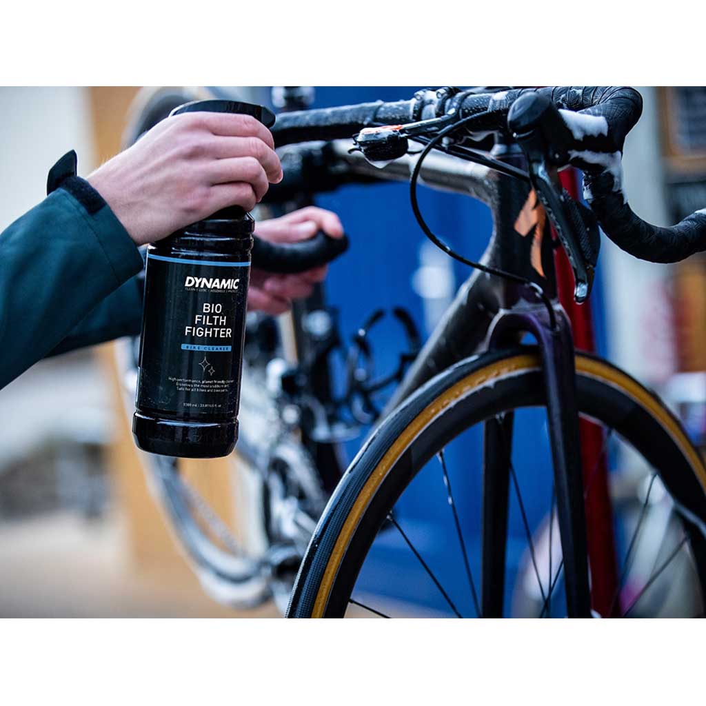Image showcasing Dynamic Bio Filth Fighter Bike Cleaner (1 Ltr), an essential and high-volume solution for sustainable bicycle washing and maintenance.