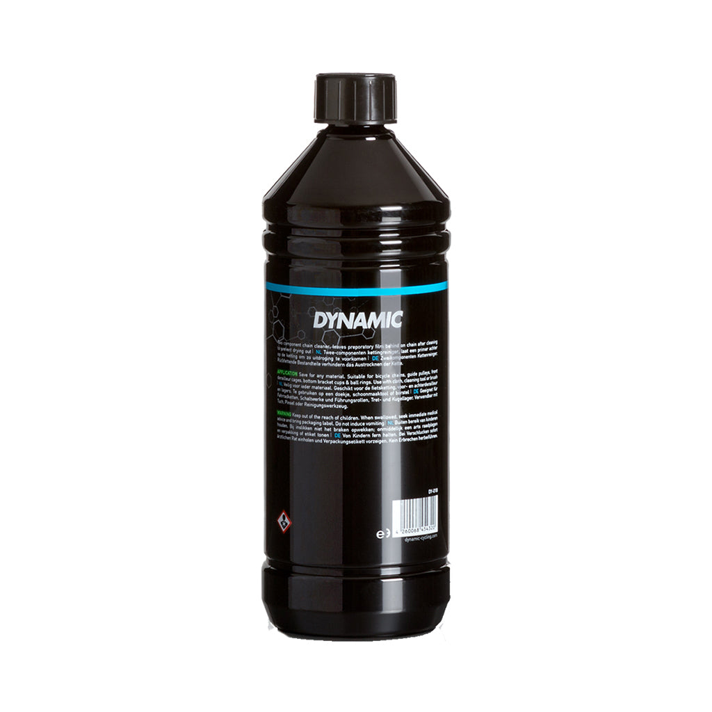 Dynamic Chain Cleaner 1 Ltr bottle, a powerful degreaser for comprehensive bicycle drivetrain cleaning.