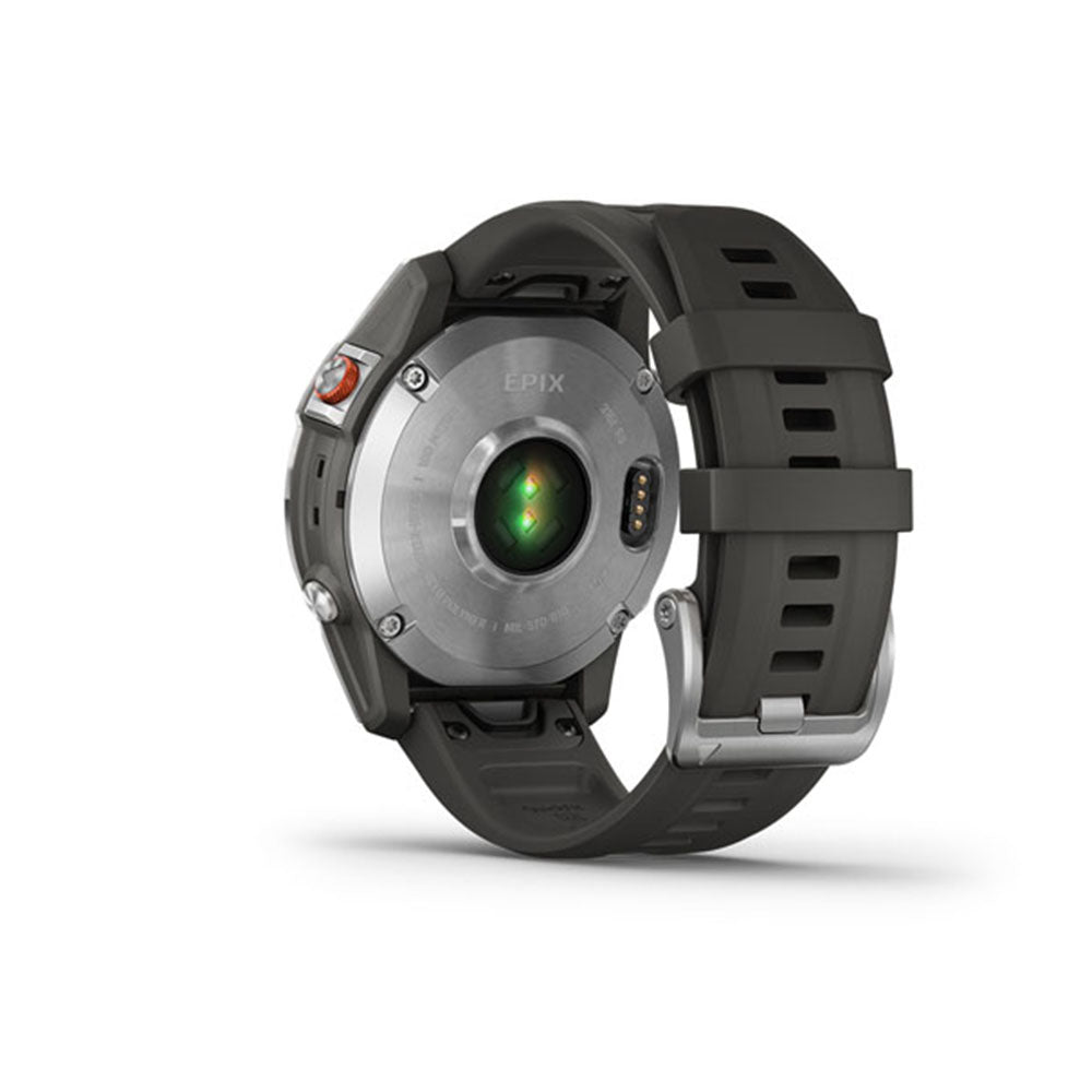Garmin Smart Watch Epix Gen 2 (Stale Steel/Silicone Band)