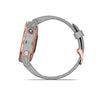 Garmin Smart Watch Fenix 6S (Rose Gold-tone with Powder Gray)