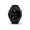 Garmin Smart Watch Fenix 7X Solar (Sapphire/Black Ti W/Black Silicon Band)