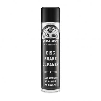 Juice Lubes Brake Juice Disc Brake Cleaner 600ml aerosol, designed for cleaning and de-greasing bicycle disc brakes.

