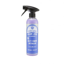 Juice Lubes Frame Juice Matt Finish Detailer 500ml bottle, specifically for cleaning and protecting matte bicycle frames.