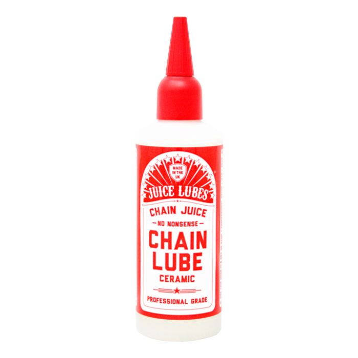 Juice Lubes Chain Juice Ceramic High Performance Chain Oil 130ml bottle, designed for ultimate drivetrain efficiency and durability.

