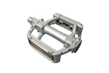 MKS RMX Pedal - Silver: Durable alloy bicycle pedal with cup and cone bearings, ideal for sneakers and versatile cycling.