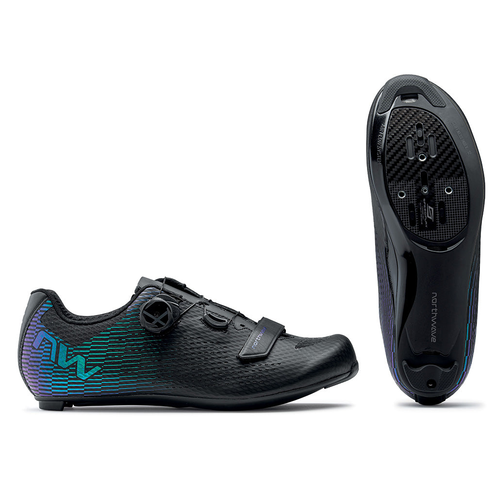 Shop Northwave Storm Carbon 2 Shoes(Black/Iridescent)  Online in India | United By Cycling