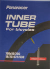 A durable butyl rubber inner tube by Panaracer, suitable for 700x18/25C road bike tires with a Presta valve