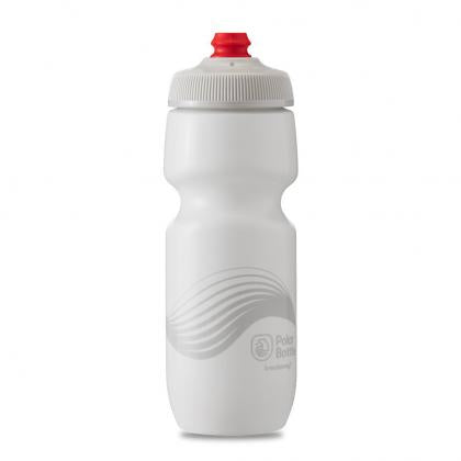 Polar 24oz Breakaway Wave Bottle – easy-squeeze Ivory/Silver design