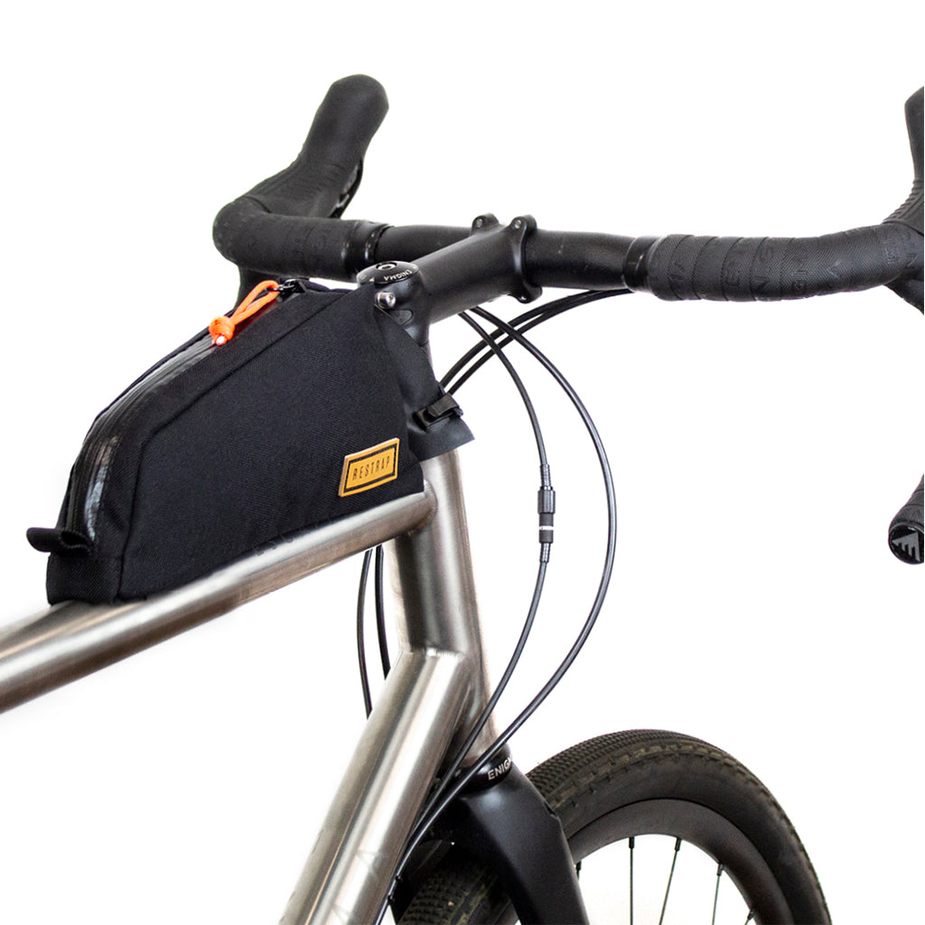 Shop Restrap Bolt-on Top Tube Bag (Black) Online in India | United By Cycling