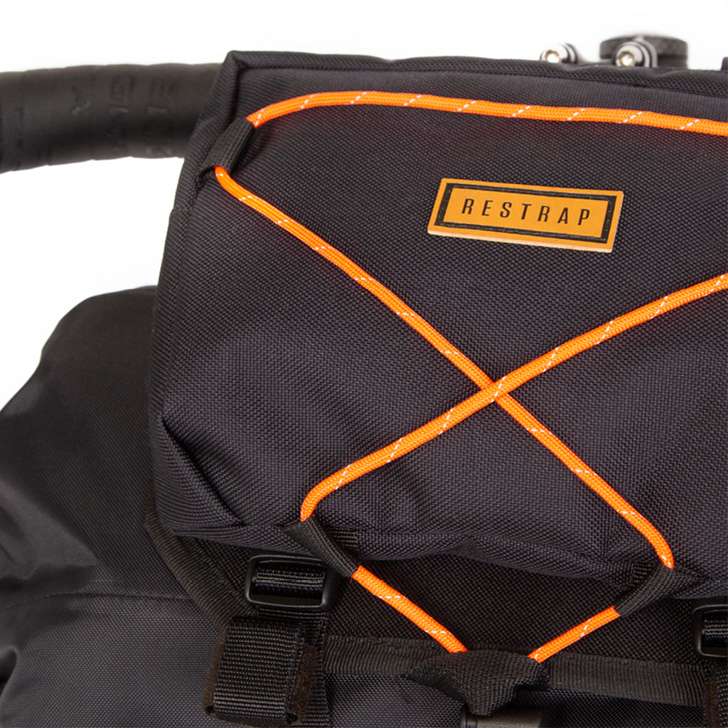 Restrap Handlebar Bag (Black/Orange) - Small