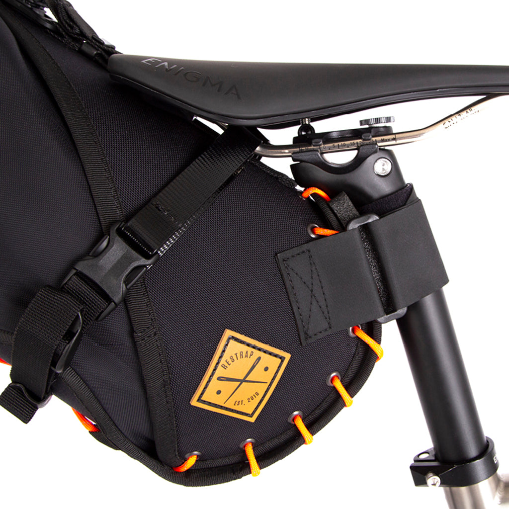 Shop Restrap Saddle Bag (Black/Orange) - 8 L  Online in India | United By Cycling