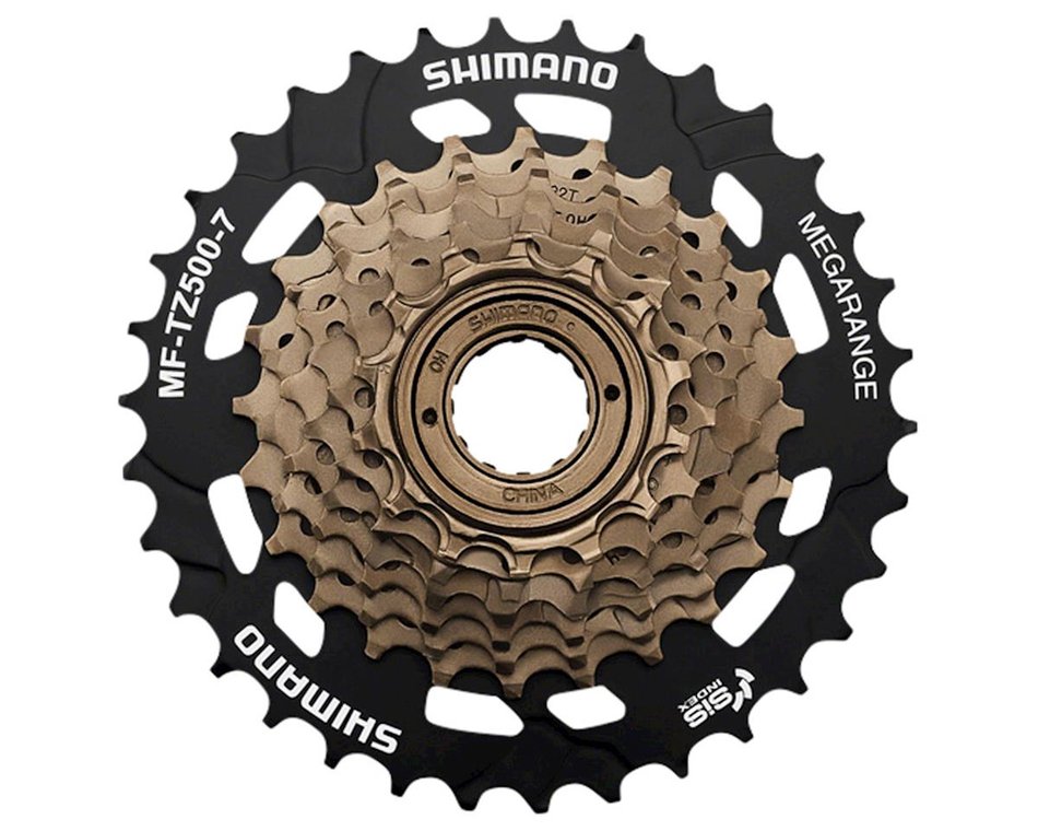 Shop Shimano Multiple Freewheel Sprocket 7 Speed (TZ500) 14-34T Online in India | United By Cycling