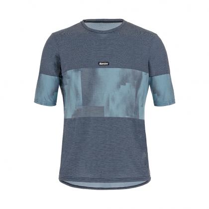 Santini Forza Indoor Training Tech T-Shirt (Navy Blue)