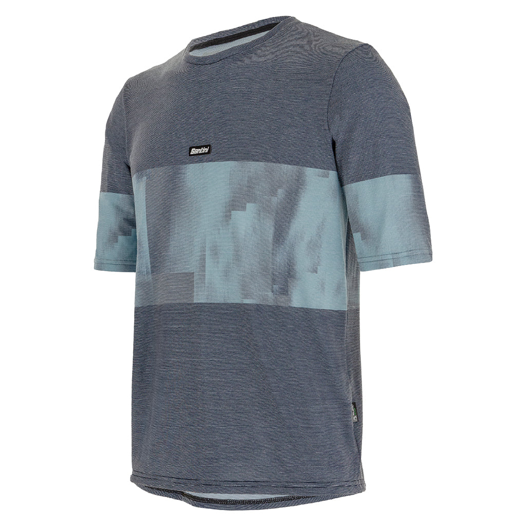 Shop Santini Forza Indoor Training Tech T-Shirt (Navy Blue) Online in India | United By Cycling