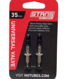 Stans NoTubes Valve Stem Pair, Universal, Presta, 35mm