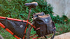 Interior view of the Trek N Ride touring pannier showing the waterproof lining for gear protection.