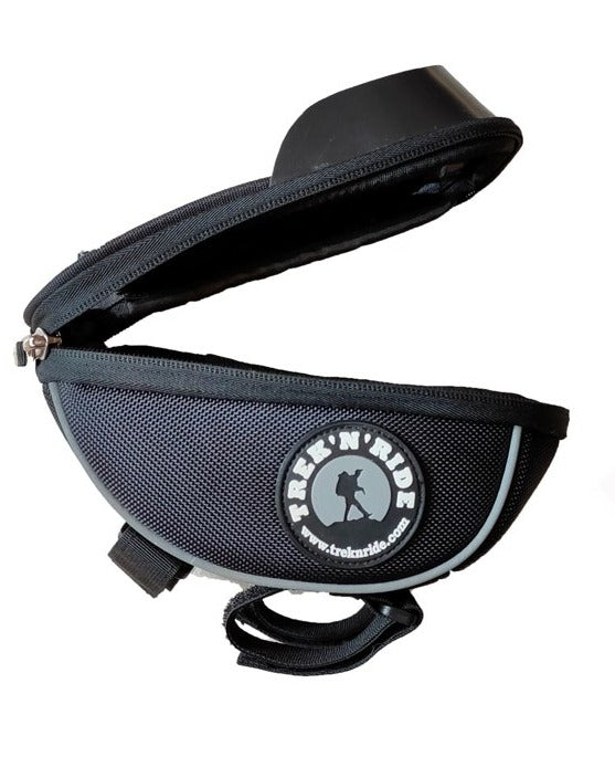 rek N Ride handlebar mobile bag with touch-sensitive screen pouch for phones up to 6.5 inches.

