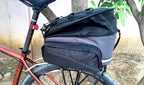 Trek N Ride top tube bag showing transparent phone pouch and headphone hole.

