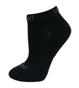 Unived No-Show Performance Socks Size-1 (Black)