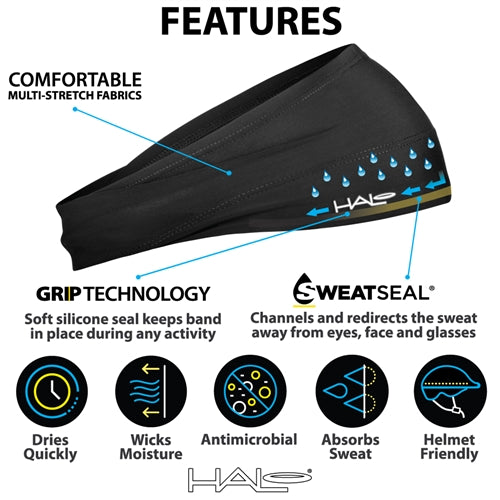 Shop Halo Bandit Pullover Headband (4″ Wide) (Ocean colour) Online in India | United By Cycling