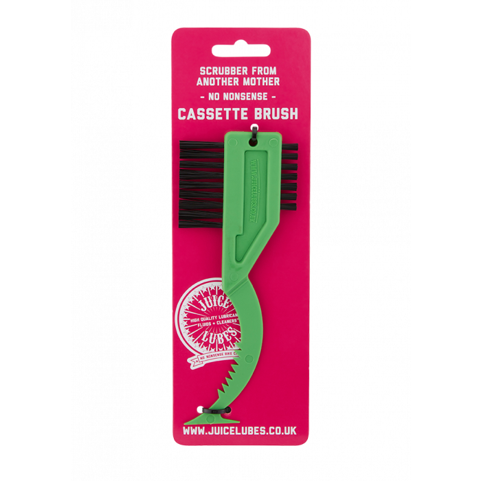 Juice Lubes The Scrubber From Another Mother, a cassette brush designed for deep cleaning bicycle cogs.

