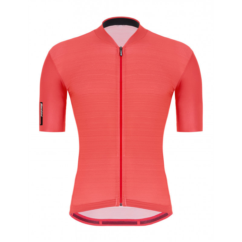Santini Colore Men’s Cycling Jersey Granatina – front view