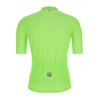 Santini slim fit men’s bike jersey in fluorescent green